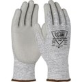 Pip Barracuda Seamless Knit HPPE Blended Glove Polyurethane Coated Flat Grip, 3XL, Gray, 12pk 713DGU/3XL